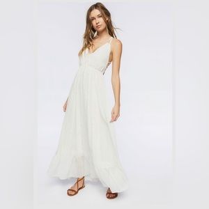 NWT Lace trim maxi dress